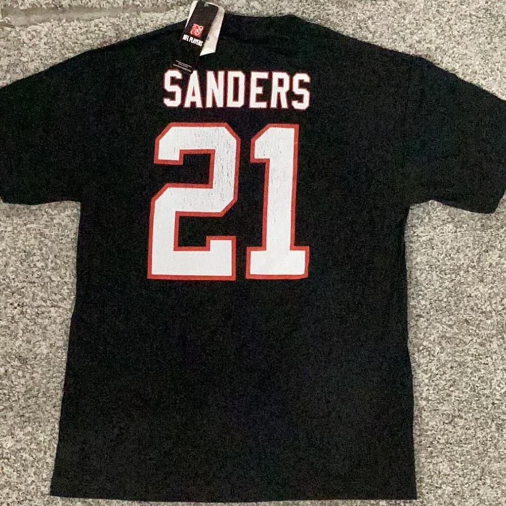 Atlanta Falcons Deion Sanders Black Throwback NFL Shirt